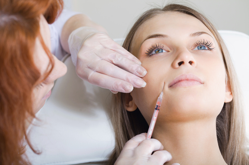 Dental Botox or hyaluronic acid injection