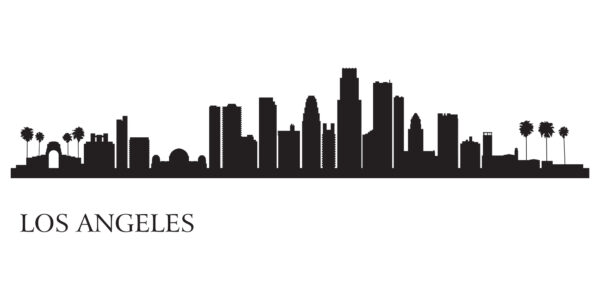 Los Angeles city skyline 
